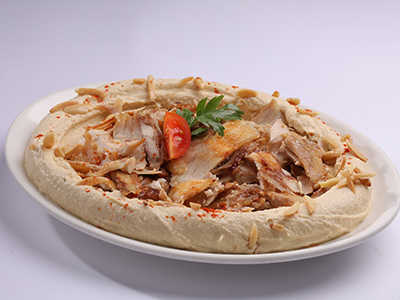 SHAWARMA WITH HUMMUS